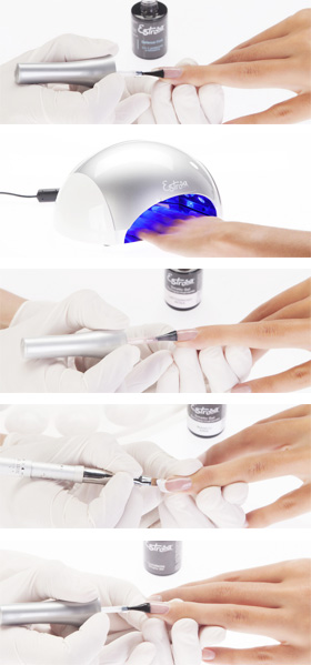 Step By Step french manicure semipermanente 