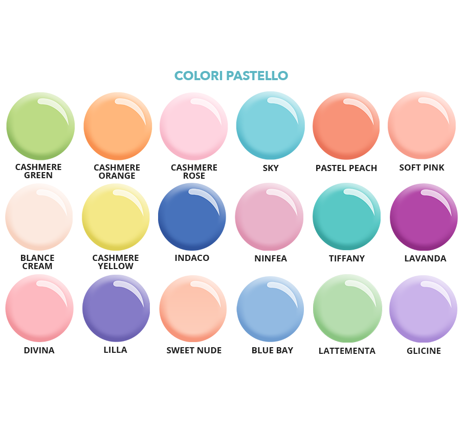 Kit 4 Colori Pastello Semipermanente -10569